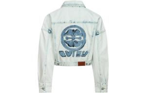 Джинсовая куртка женская джинсовая синяя Evisu