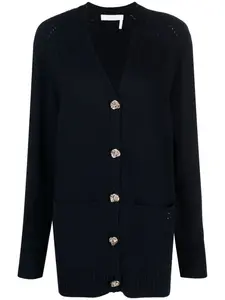 Кардиган на пуговицах Chloé, синий