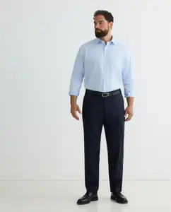 Мужская рубашка больших размеров, не мнется Rushmore, светло-голубой