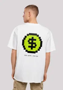 Футболка F4NT4STIC "SIlvester Party Happy People Only", принт, белый