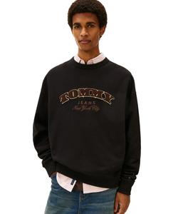 Свободная толстовка с круглым вырезом и шрифтом Boucle Font Play