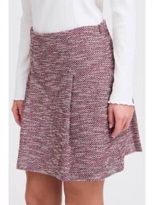 ICHI Юбка IHKATE А-силуэта в цвете Pink Berry Boucle