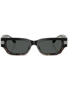 Солнцезащитные очки в прямоугольной оправе Versace Eyewear, зеленый