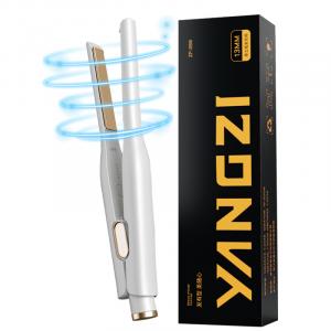 Утюжок для завивки и выпрямления кудри dual use, керамическое покрытие с эфирными маслами, пятиуровневый контроль температуры ZF 266 YANGZI, белый