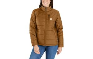 105912 Легкая пуховая куртка свободного кроя Куртка 2-го уровня защиты от холода для женщин Carhartt, коричневый