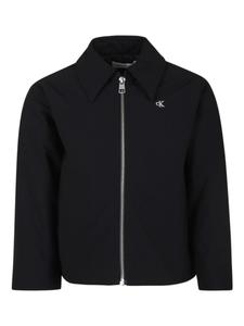 Куртка-рубашка с вышитым логотипом Calvin Klein Kids, черный