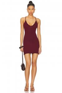 Мини-платье Nola Indah, bordeaux