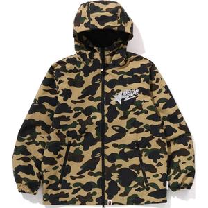 A BATHING APE Куртка-толстовка Bape Windstopper с технологией Gore Tex Labs и камуфляжным принтом, Yellow