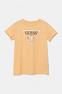 Футболка из хлопка для детей Guess, оранжевый