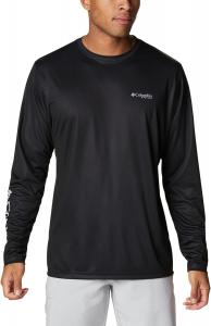 Columbia мужская футболка с длинным рукавом Terminal Tackle PFG Vintage Sign, Black Tarpon