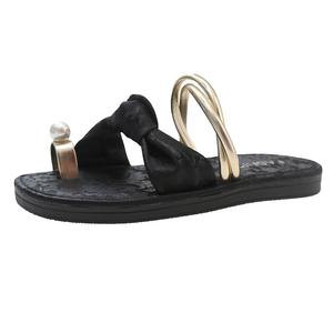 WUJI Женские противоскользящие износостойкие шлепанцы Black, цвет Black