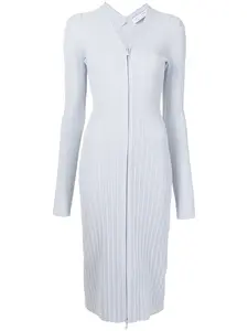 Платье-кардиган в рубчик Proenza Schouler White Label, синий