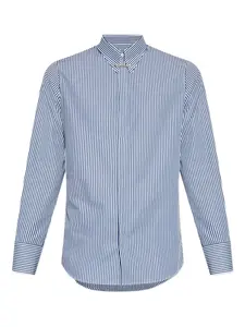 Рубашка в полоску золотистого тона DSQUARED2, синий