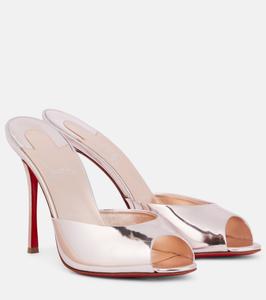 Me Dolly 100 мюли из зеркальной кожи Christian Louboutin, Vintage Rose/Lin Vintage Rose