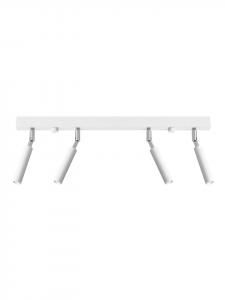 Потолочный светильник TIDEN 4 в белой стальной трубке, регулируемый абажур, лофт G9, NICE LAMPS Nice Lamps