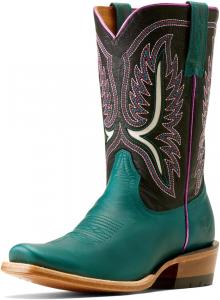 Женские западные сапоги ARIAT P28399_w_Foo, Luxe Black/Ancient Turquoise