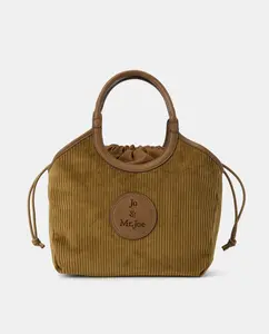 Сумка через плечо из вельвета Jo & Mr. Joe, хаки