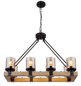 Подвесной светильник Globo, 75x31,5x100 см, серый/черный/темно-коричневый