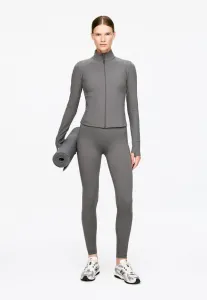 Мягкая эластичная тренировочная куртка на молнии Arket, Dark Grey