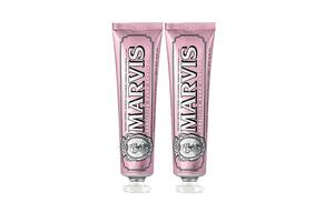 Marvis Мягкая мятная слива летняя лилия тайная роза зубная паста ополаскиватель для рта для свежего дыхания и ухода за деснами 75мл/75мл*2
