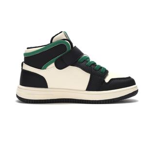 CITY WINGS Детские кроссовки для скейтбординга Детские высокие зеленые Pony, черный