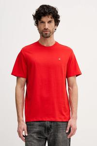 Хлопковая футболка Calvin Klein Jeans, красный