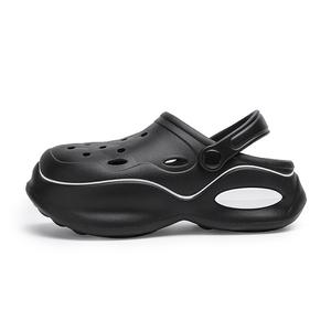 Детские сабо EVA для подростков, противоскользящие, износостойкие, восстанавливающие форму, дышащие, быстросохнущие NEZHACHAOHAI, черный