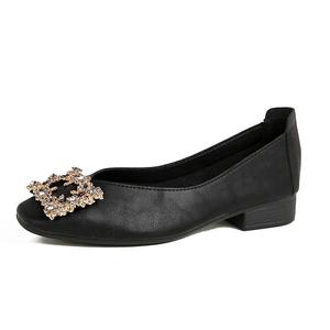 Повседневные однобортные туфли женские JIUXINGDAO, Black