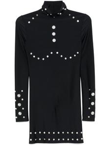 Мини-платье Coperni Snaps, черный