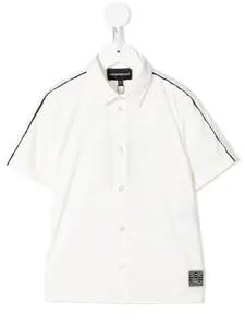 Рубашка с кантом Emporio Armani Kids, белый
