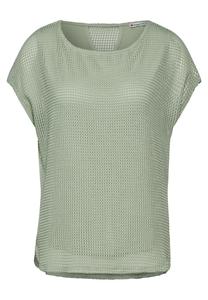 Футболка STREET ONE Shirt, пастельный зеленый