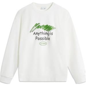 LINING Спортивная модная коллекция свитшот Unisex Ivory
