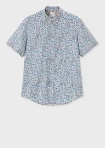 Рубашка с коротким рукавом "Садовый цветочный узор"