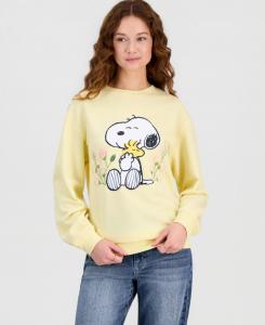 Детская толстовка с круглым вырезом Снупи и тюльпаны Snoopy, Double Cream