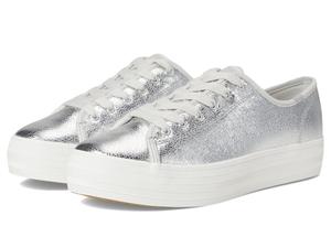 Кроссовки Keds Triple Kick Leather, цвет Silver Metallic Leather