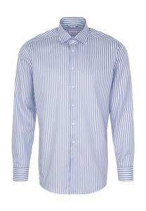 Рубашка делового покроя с длинными рукавами и воротником-стойкой Seidensticker, синий