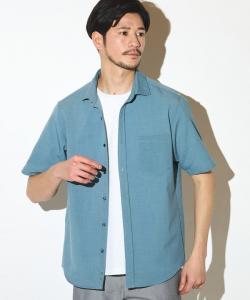 Рубашка с коротким рукавом и широким воротником из полиэфирного катионного волокна