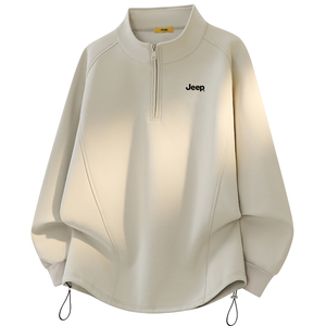 Свитшот Leisure Collection Unisex Jeep, хаки[heavyweight thickened and fleece-lined]