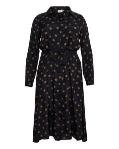 Платье-рубашка KAFFE CURVE Olvia, черный