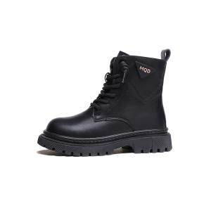 Детские термосапоги с высоким берцем, нескользящие и устойчивые к истиранию MQD, коричневый