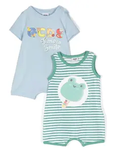 Комплект для новорожденного с логотипом Gcds Kids, синий