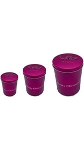 Металлические банки, 3 штуки, новогодние. James Premium