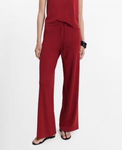 Женские прямые вязаные брюки MANGO, Red