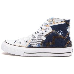 Холщовые кеды унисекс с высоким берцем из ткани Jacaranda Warrior, цвет Jacaranda cloth