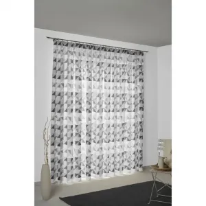 Штора Berlare с тесьмой для сборки, 1 шт. Wirth, темно-серый