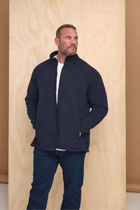 Куртка из текстурированного флиса Badrhino Big & Tall, синий