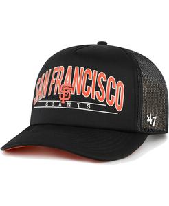 Мужская черная кепка San Francisco Giants Backhaul из пенопласта Trucker Snapback '47 Brand