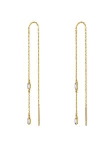 Glanzstücke München Серьги из стерлингового серебра с кубическим цирконием в оправе из желтого золота