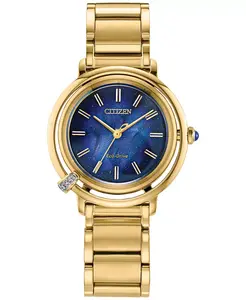 Женские классические часы-браслет Arcly Light Gold-Tone из нержавеющей стали, 31,2 мм Citizen