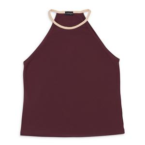 Майка CALLIPYGIAN HALTER BURGUNDY TANK, красный